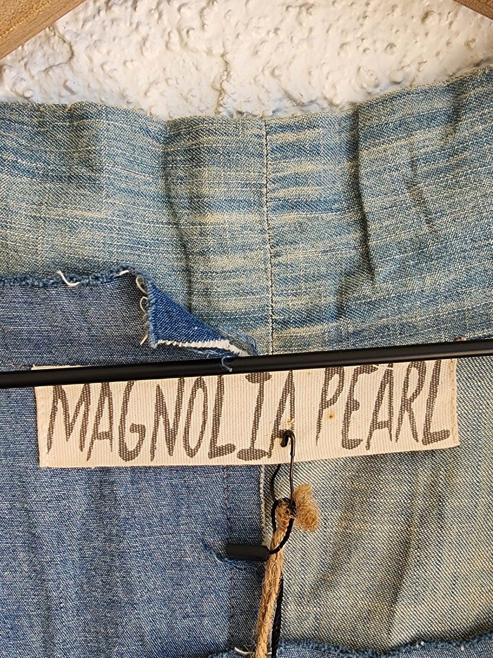 Magnolia Pearl Denim Dragon Daiji Kimono Jacket 517 Washed Indigo - Picture 9 of 13